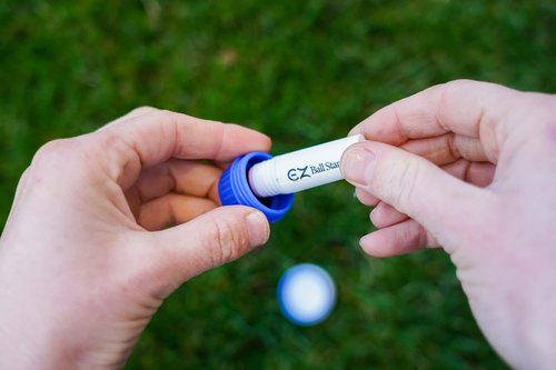 EZ BALL STAMP Golf Ball Stamp/Stamper - Ultra Quick Drying, Smear Free Ink Marker to Personalize Your Ball (Maple Leaf)