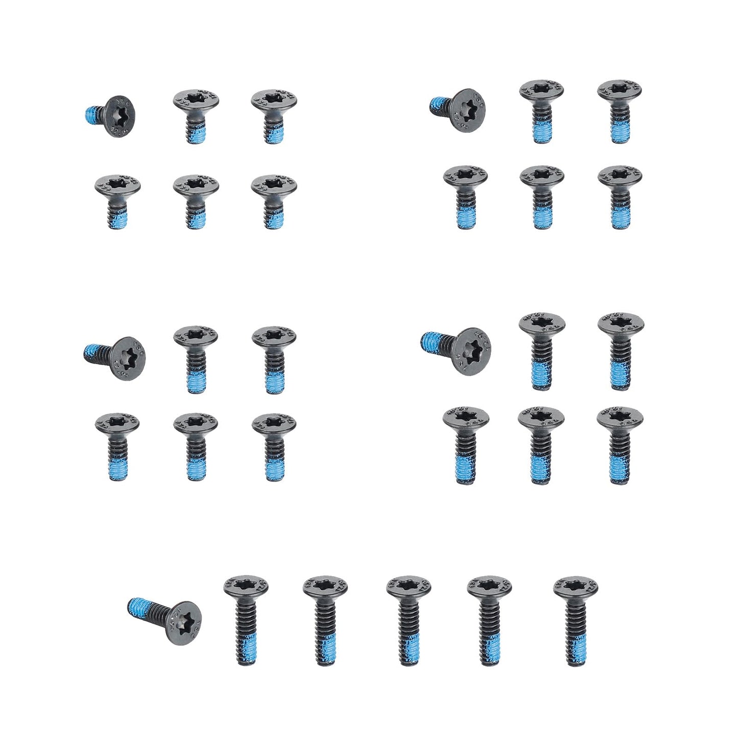 ohhunt Screws Set 30Pcs for Red Dot Sight Optics and Mount Includes #4-40 in 6.35mm/7.5mm/8.5mm/9.52mm/11.11mm Length 5 Sets of Screws 6 in Each Set