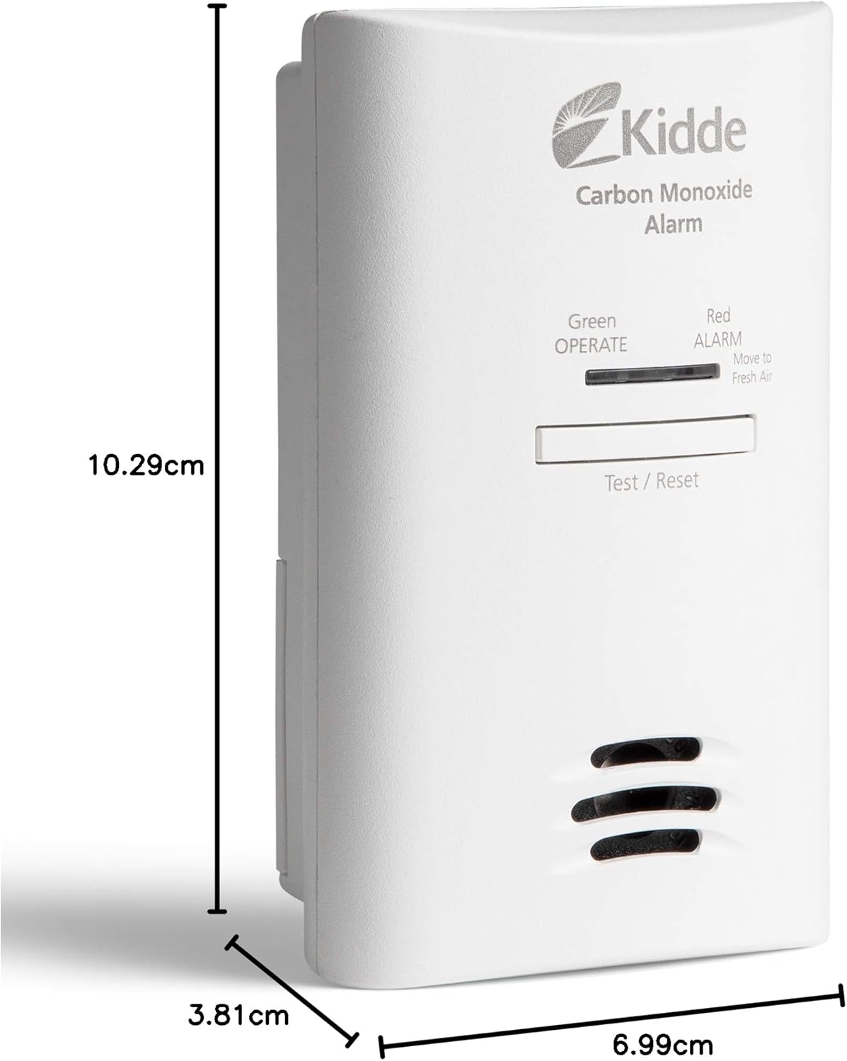 Kidde Plug-In Carbon Monoxide Detector with Battery Backup & Test-Hush Button