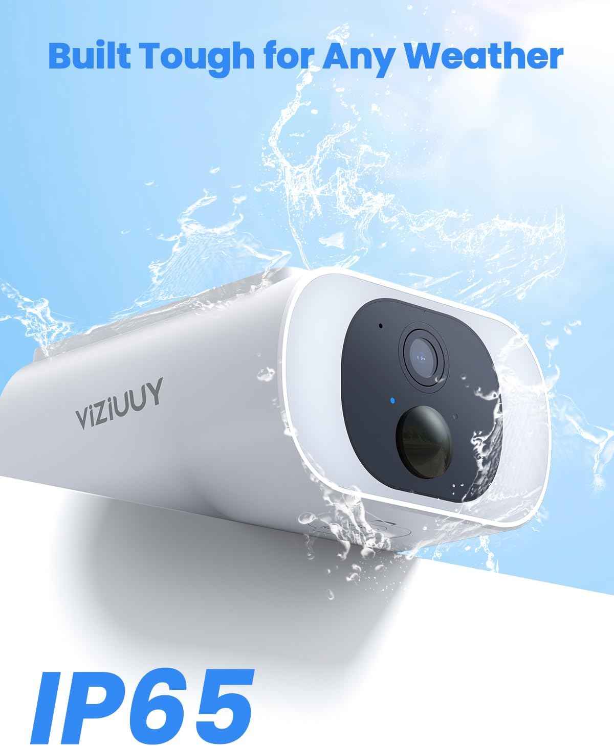 2-Pack Solar Wireless Security Cameras - 2K WiFi Surveillance with Night Vision & 2-Way Audio