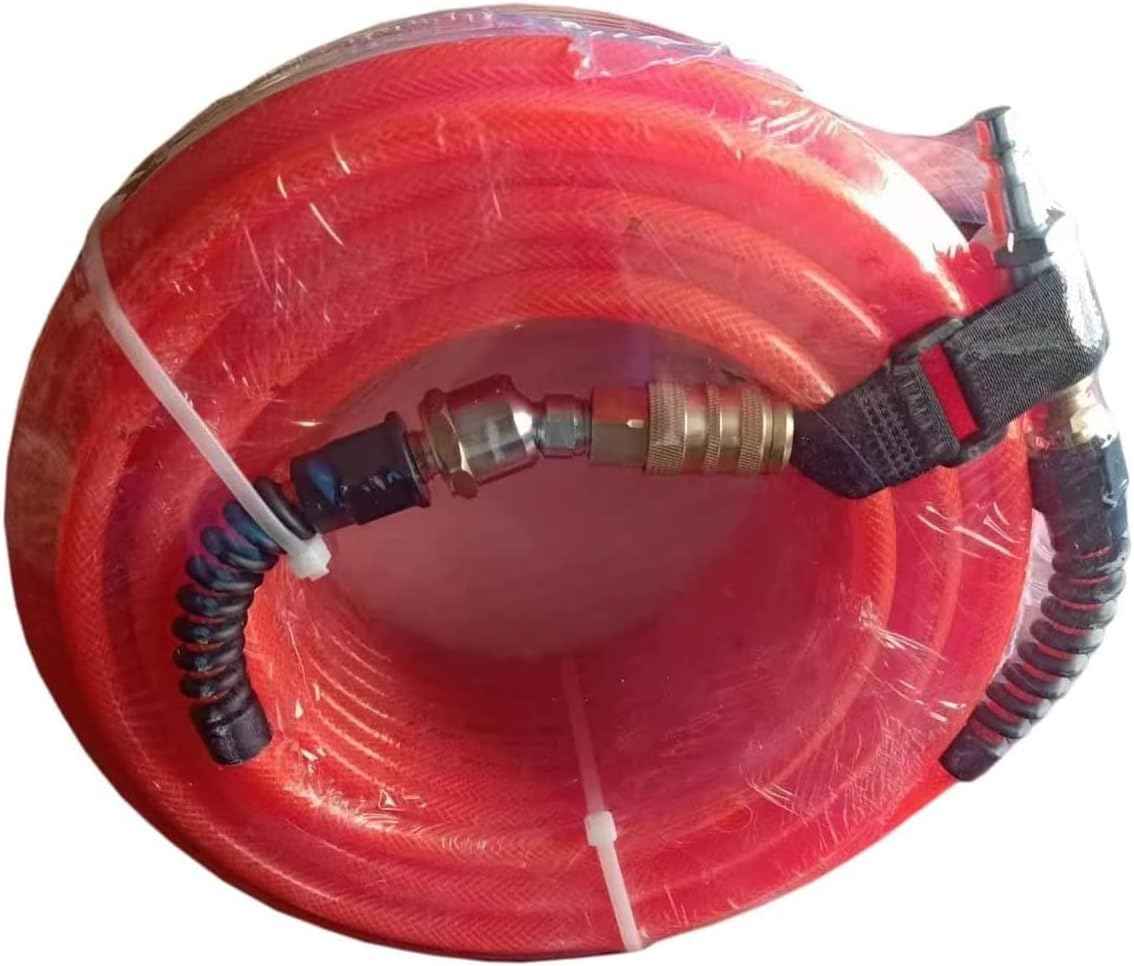 Z-Flex 1/4in. x 100ft. Reinforced Polyurethane Air Hose with Ball Coupler & Safety Plug - 300 PSI