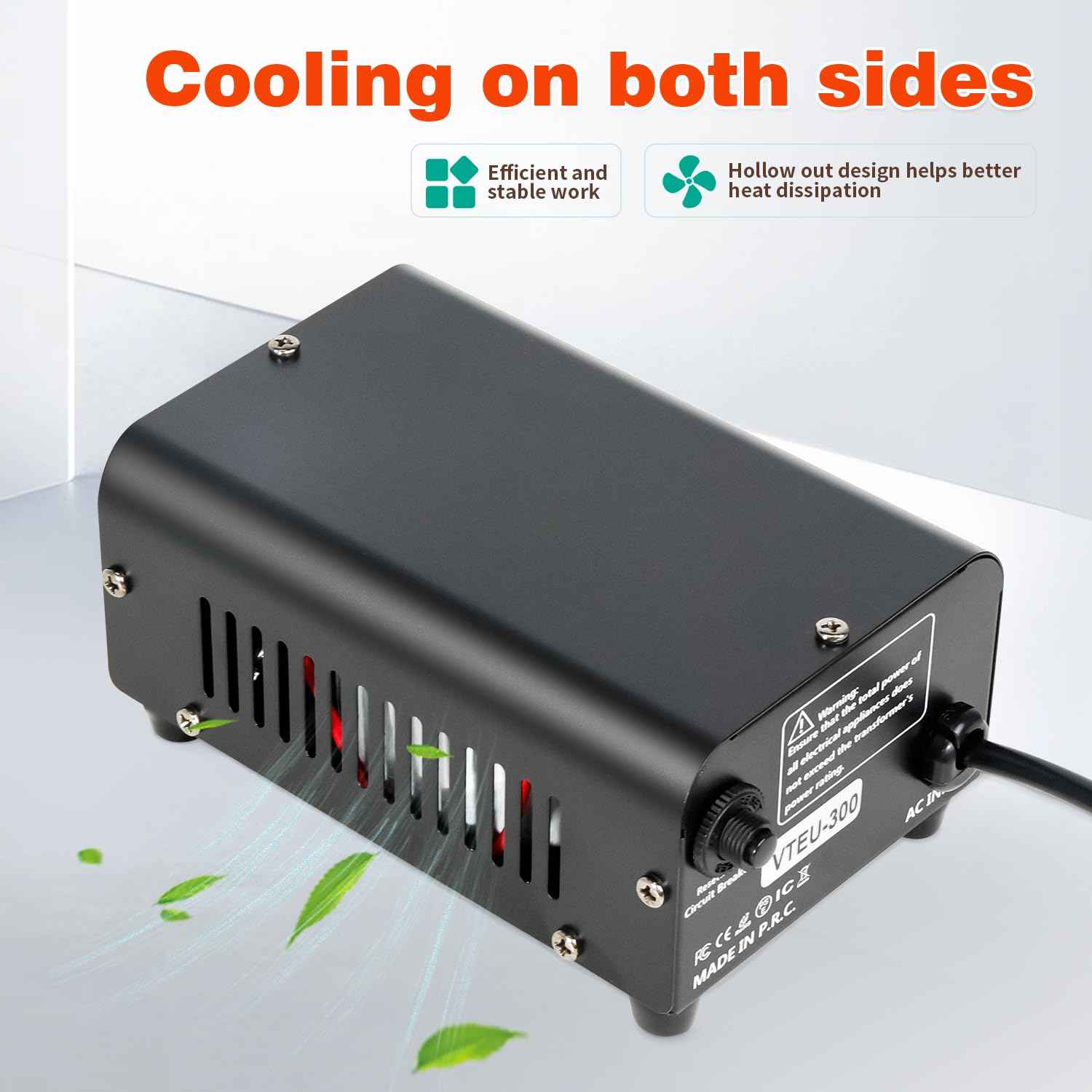 Voltage Converter 220V to 110V Converter Universal Travel Adapter 300W Step-Down Converter from 220-240V to 110-120V suitable for US to Europe and international step-down transformer socket converters