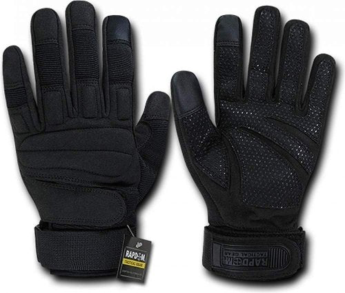 Rapdom Tactical Lightweight Tactical Gloves, Black, Small