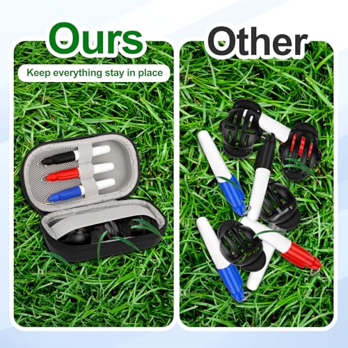 NIFUYOP Golf Ball Line Marker Kit with 3 Stencils & Markers, Portable Organizer Case