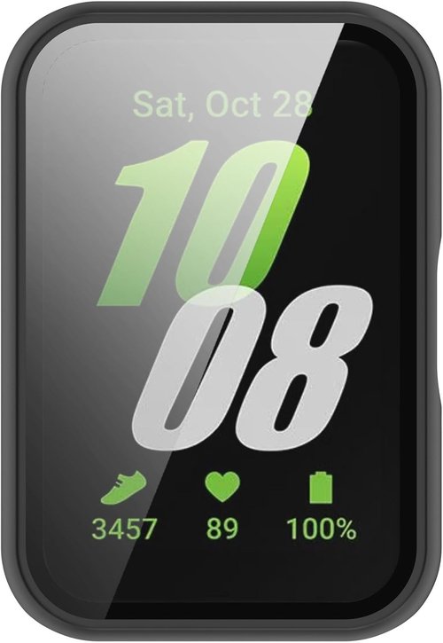 FanTEK Galaxy Fit 3 Watch Case - Scratch Resistant & Shock Absorbing, Matte Black for Men & Women