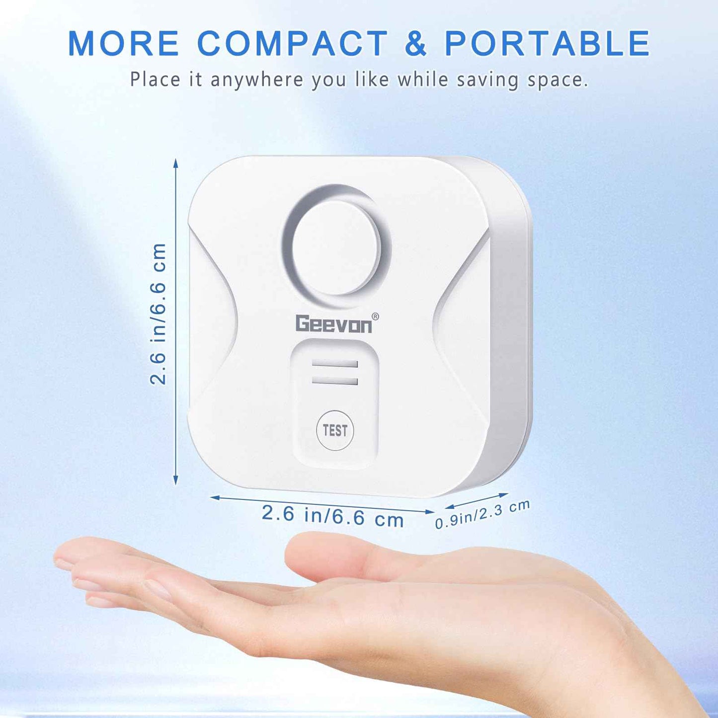 Geevon 4 Pack Water Leak Detectors for Home, 100dB Loud Water Alarm Sensor Leak Detection with Drip Alert for Basements, Laundry Rooms, Kitchen, IP56 Waterproof(Battery Included)