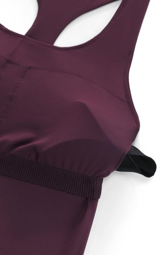 CRZ YOGA Butterluxe Racerback Tank Tops for Women - Padded Spandex Yoga Shirts with Built-In Bra