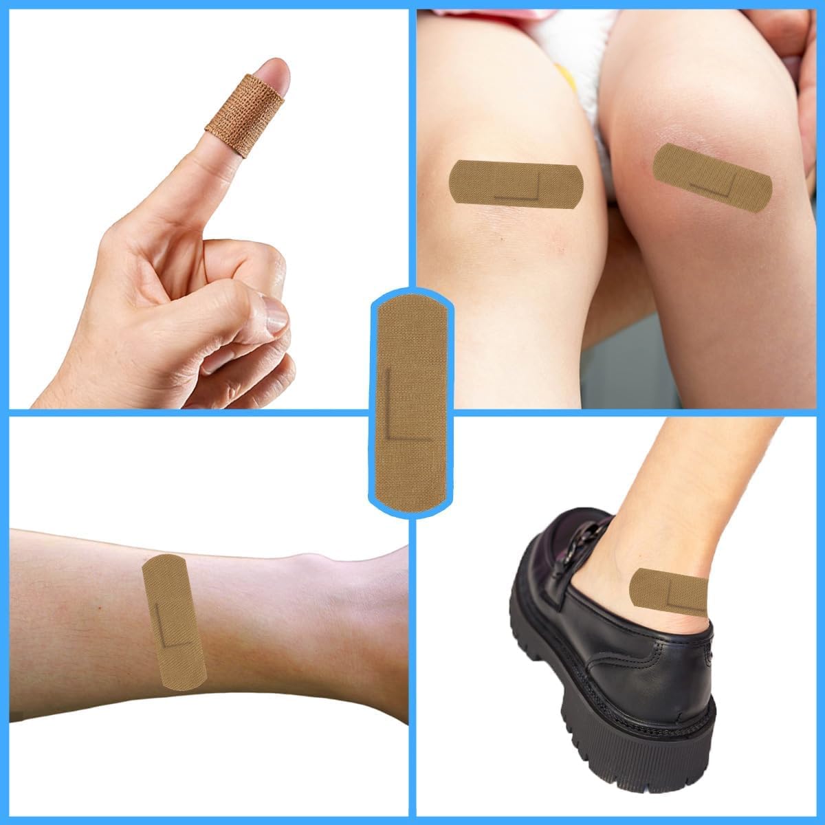 Regine Switzerland 150pcs Sterile Fabric Adhesive Bandages - Flexible & Breathable for Wound Care