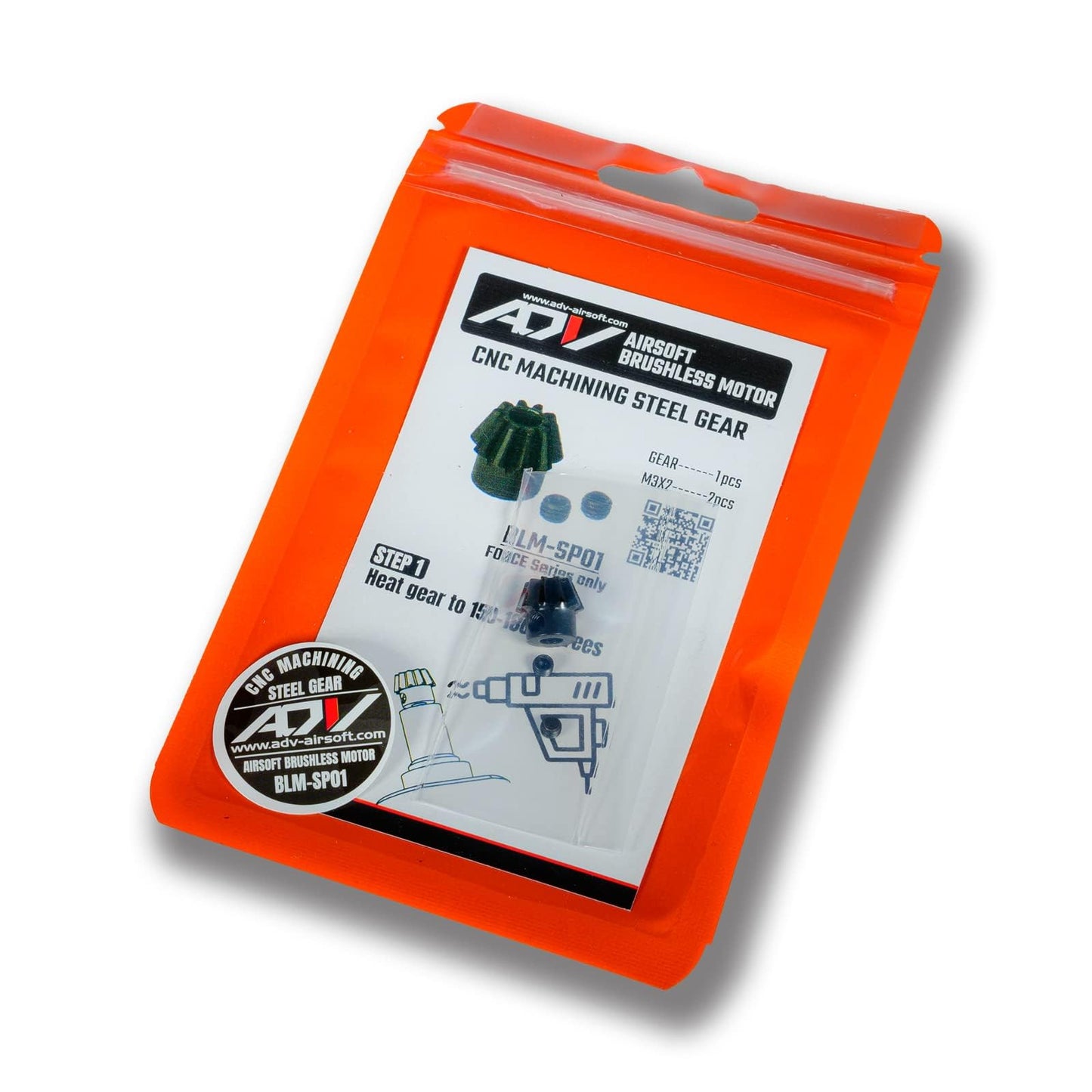 ADV-AIRSOFT Double-Bearing Shaft Guide for AEG Motor, CNC Machining Aluminum, Reduce Shaft Vibration & Gear Wear, Included One Shaft Guide and Two Stainless Steel Springs