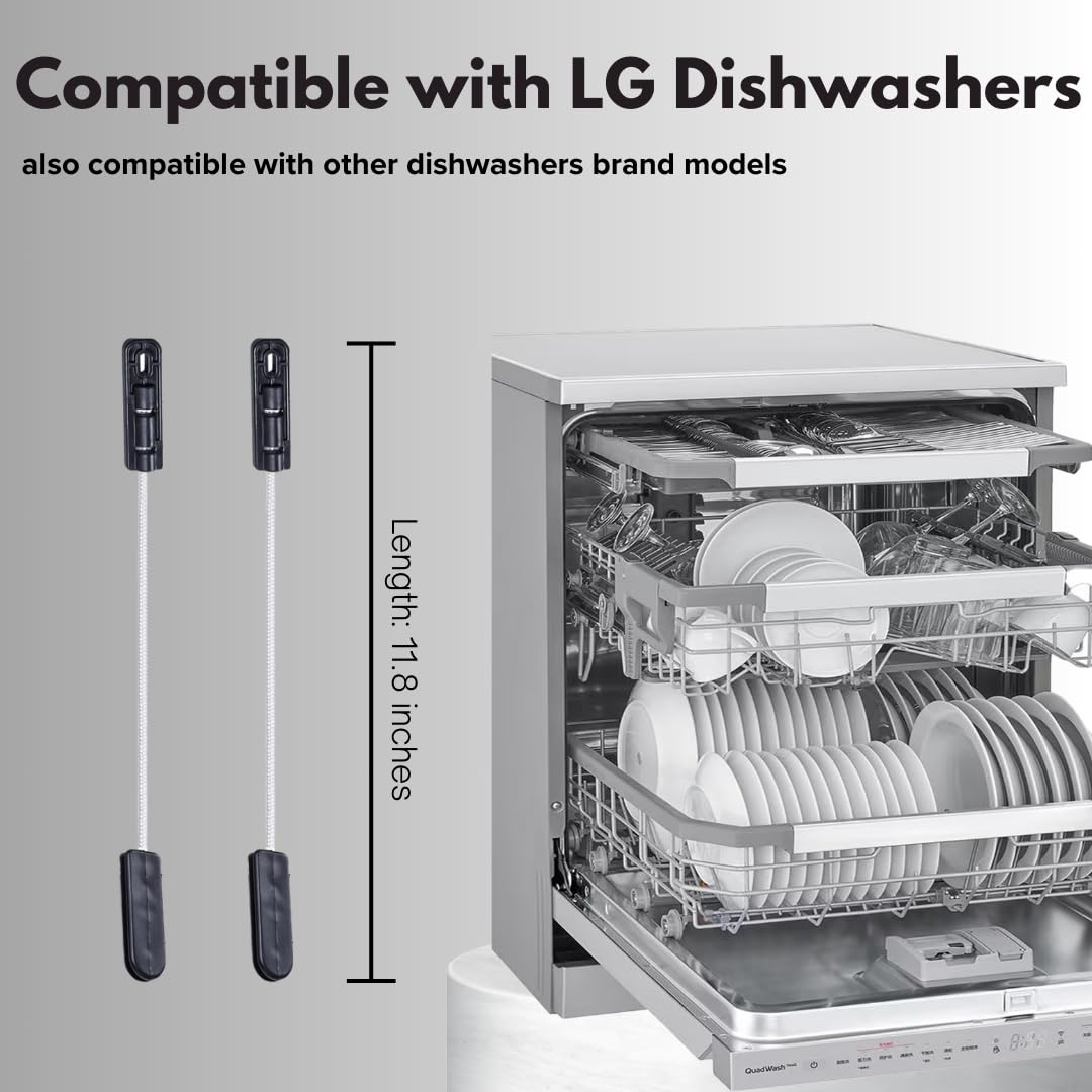 Dishwasher Door Hinge Cable for LG Dishwasher-4933DD3001B,4933DD3001A,2 Pack for LG LDF6920ST LDF7774ST LDF7551ST PS3524406 Fits most Dishwashers