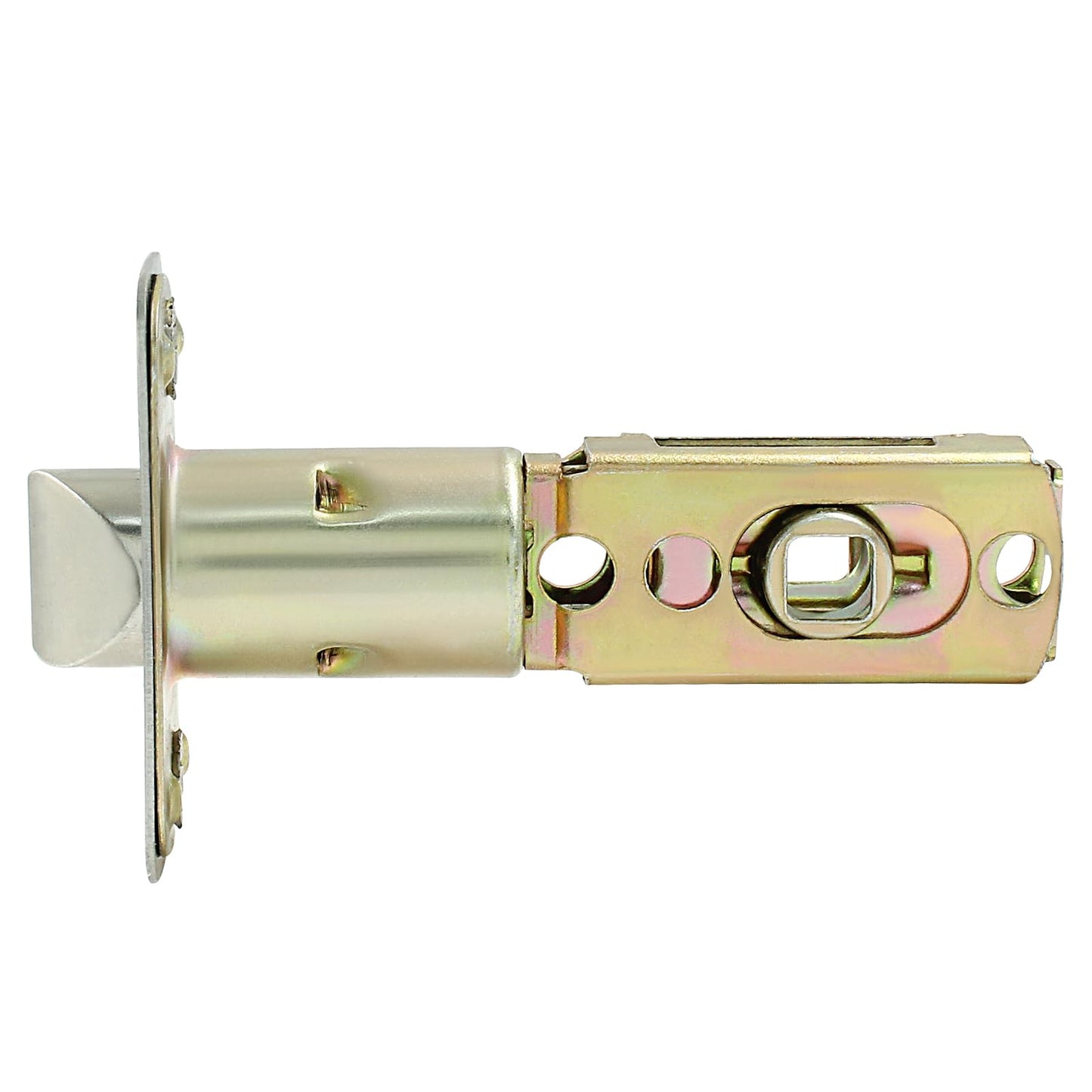 Cionyce Tubular Mortice Latch, Passage Door Latch, Adjustable Square Latch Size 60/70mm, Replacement Entry Latch for Lever Door Handles, Internal Door Handles
