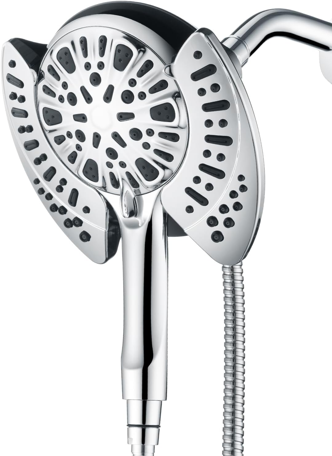 2.5GPM 7.2" Rainfall & Handheld Shower Head Combo with 60" Stainless Steel Hose