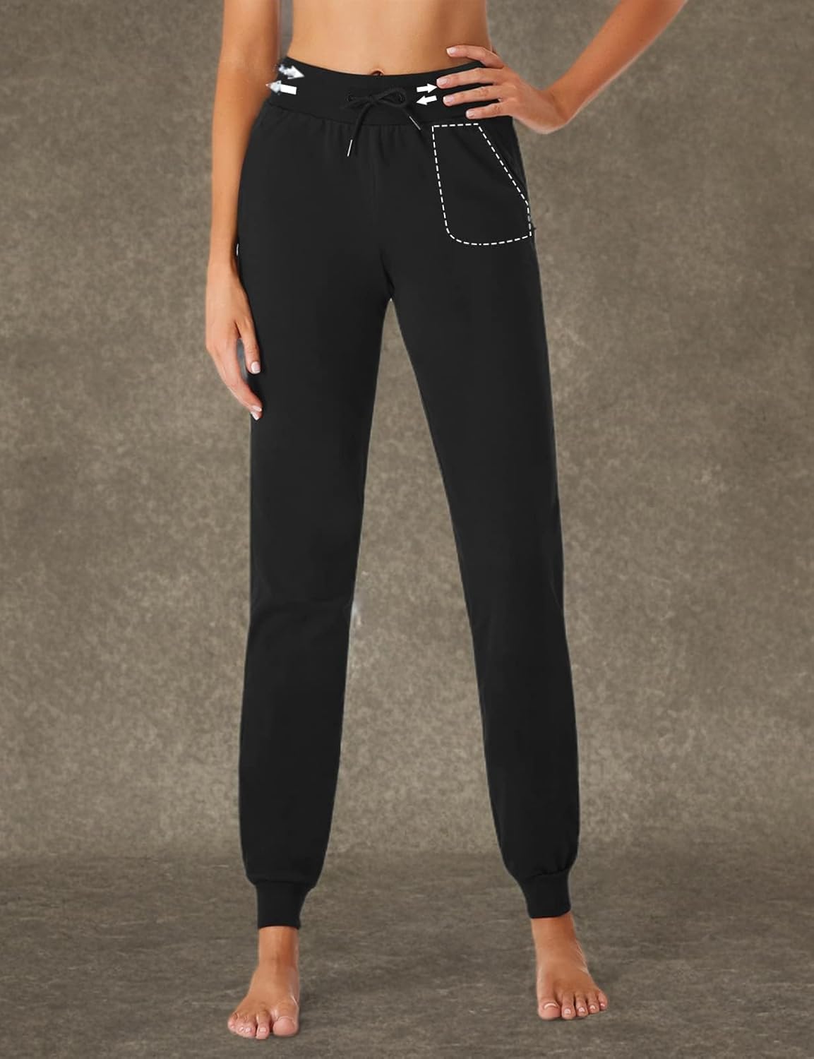 SEVEGO Lightweight Cotton Joggers - Tall Women's Athletic Pants for Yoga & Running | Multiple Inseam Options