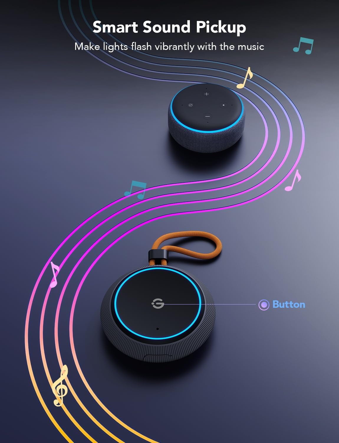 Govee Outdoor Light Show Box - Bluetooth Music & Scene Modes, IP65 Waterproof, Battery Powered