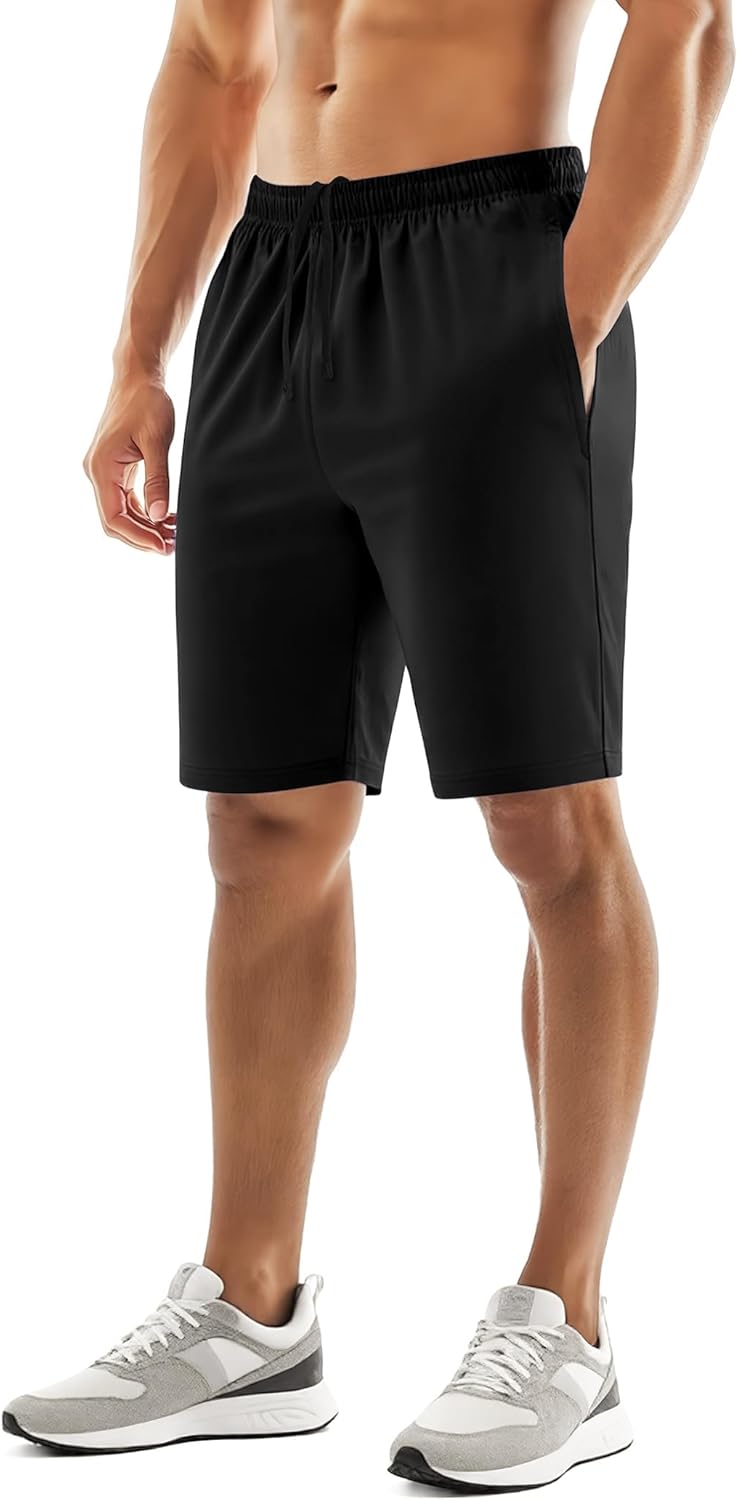 Regine Switzerland Men's Athletic Shorts - Quick Dry Lightweight Workout & Running Shorts with Pockets | 9''