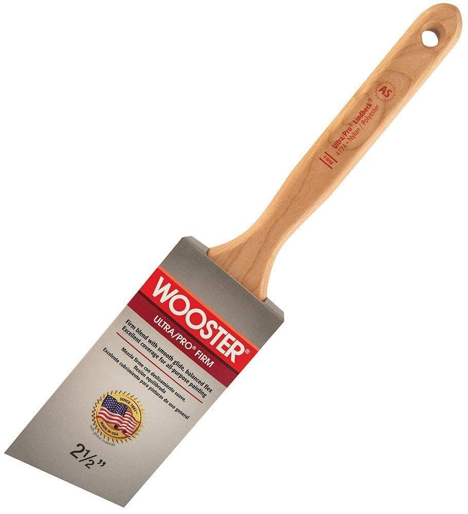 Wooster Brush 4174 2.5 inch Ultra/Pro Firm Lindbeck Angle Sash Paintbrush, Pack of 6