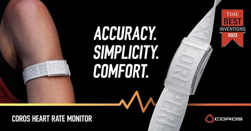COROS Heart Rate Monitor Band (Orange, Standard)
