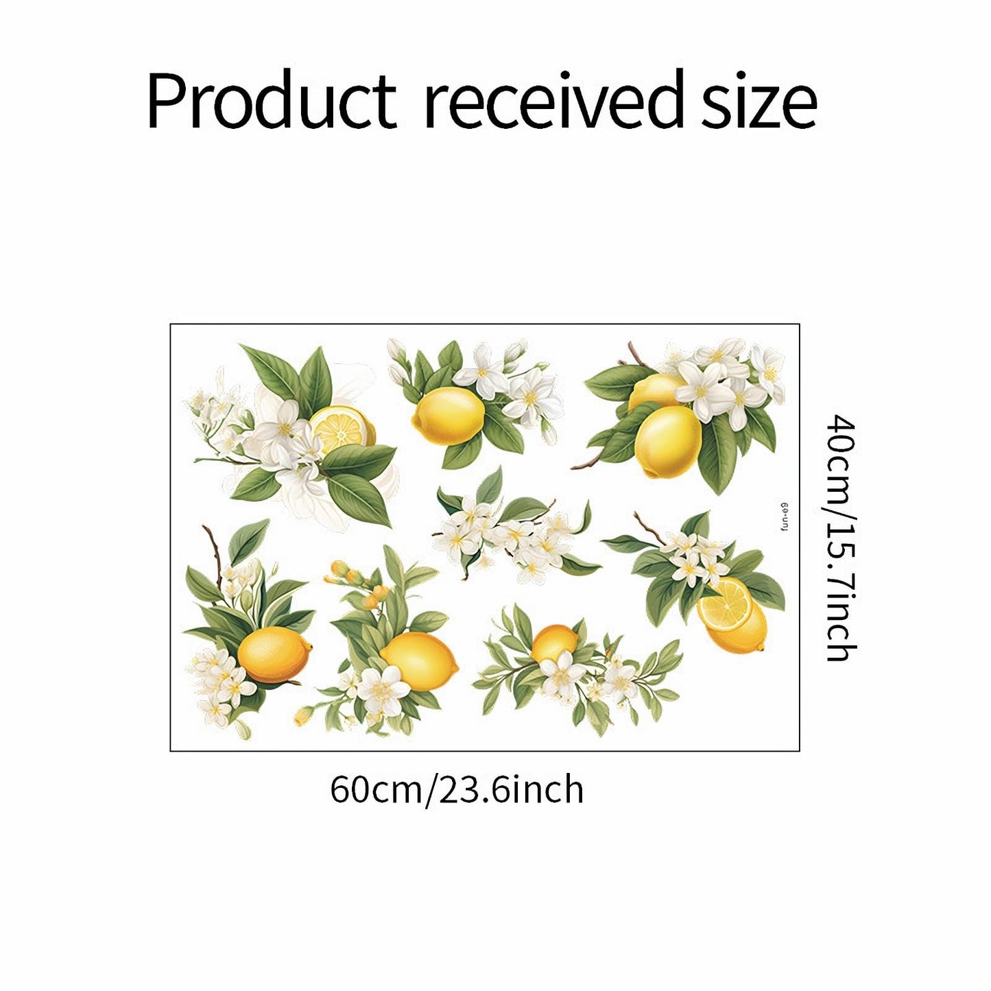 8 Pcs Lemons Wall Stickers, sacinora DIY Lemon Fruit Art Wall Decals Removable Vinyl Peel and Stick for Kitchen Dining Restaurant Bar Furniture Refrigerator Home Decor