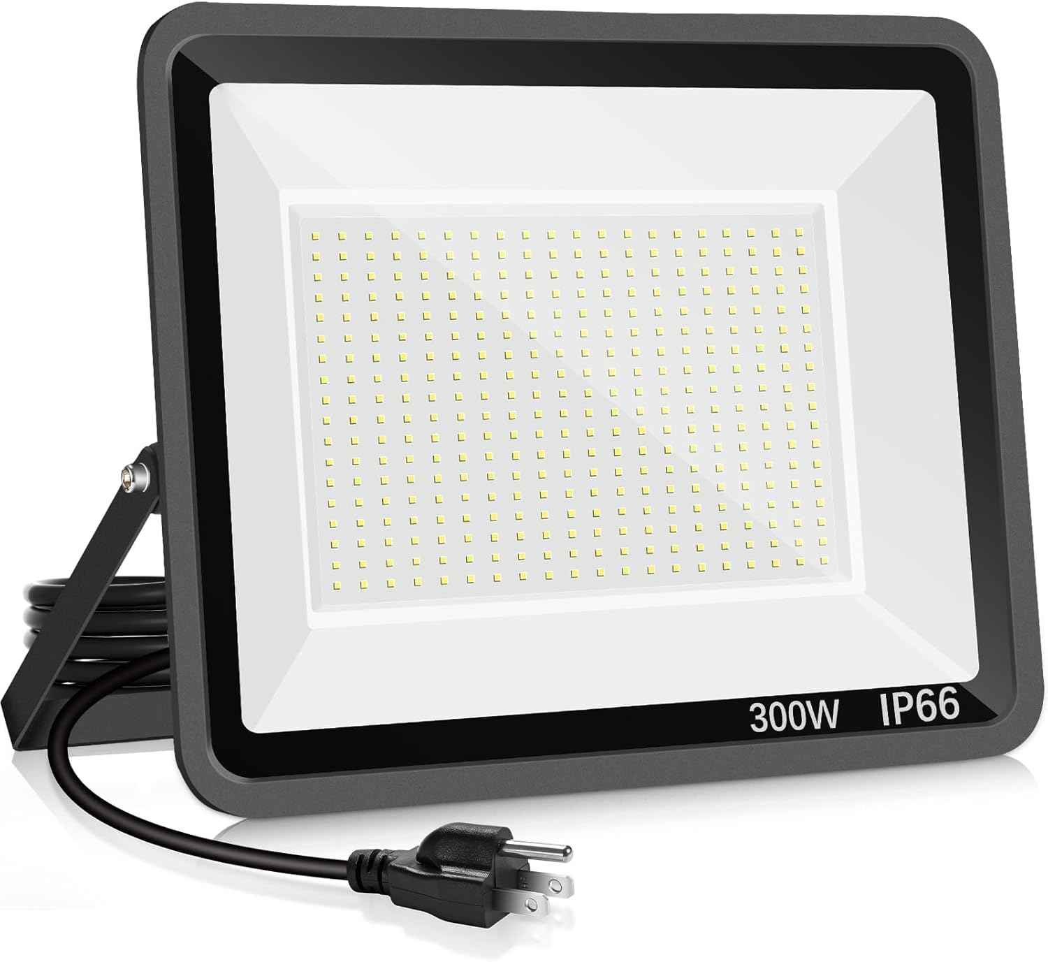 300W LED Flood Light - 2000W Equivalent, 5000K Daylight, 43500LM Waterproof Commercial Lighting for Sports Fields & Stadiums