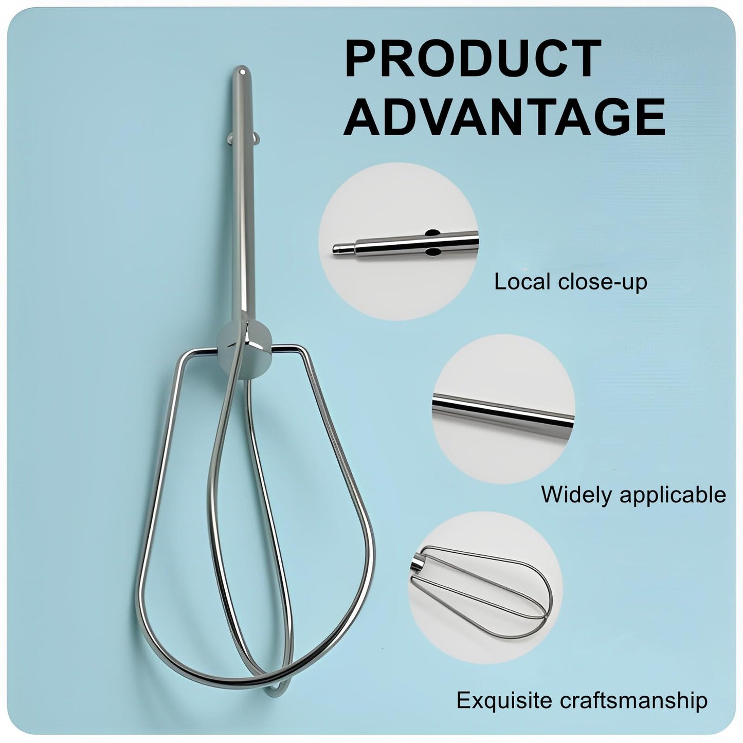 Hand Mixer Attachements Beaters Fit for BLACK+DECKER Electric Hand Held Mixer,304 Stainless Steel Hand Mixer Replacement Beaters,2 Pack.