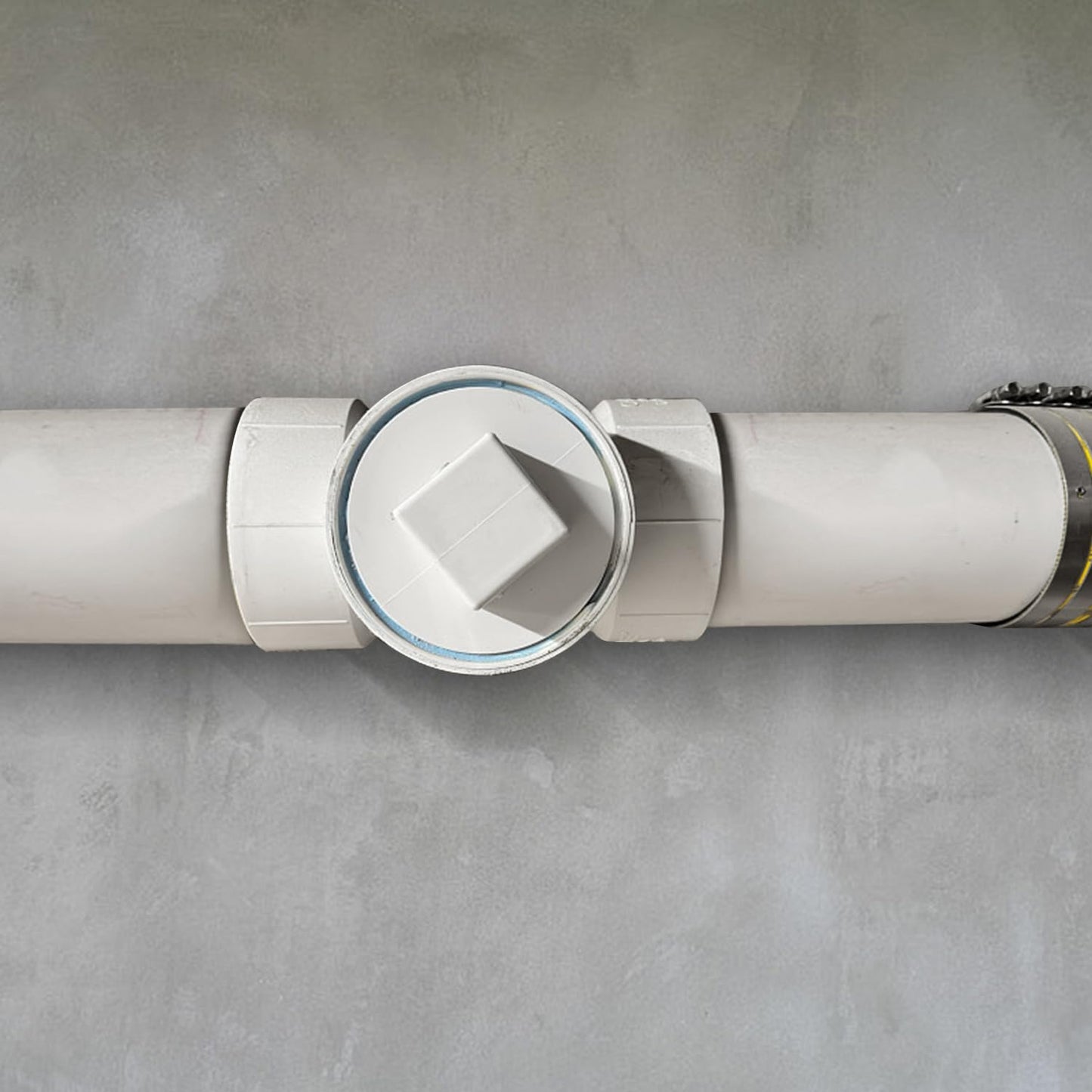 2-1/2" PVC Sewer Cleanout Plug, Fit SCH40 Standards NPT Male Threaded Flush Drain Cap for Drainage Piping Systems, Waste Water Pipe Access Cover