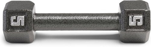 Marcy Cast Iron Hex Dumbbells - Individual Weights from 3 lb to 100 lb for Optimal Strength Training