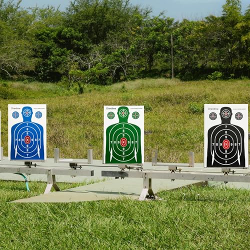16x24 Inch Shooting Targets for Range Practice - 10 Pack, Black