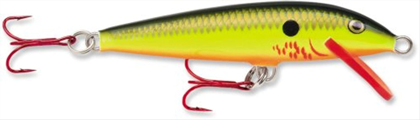 Rapala Original Floater 13 Bleeding Hot Olive, Size- 5.25)