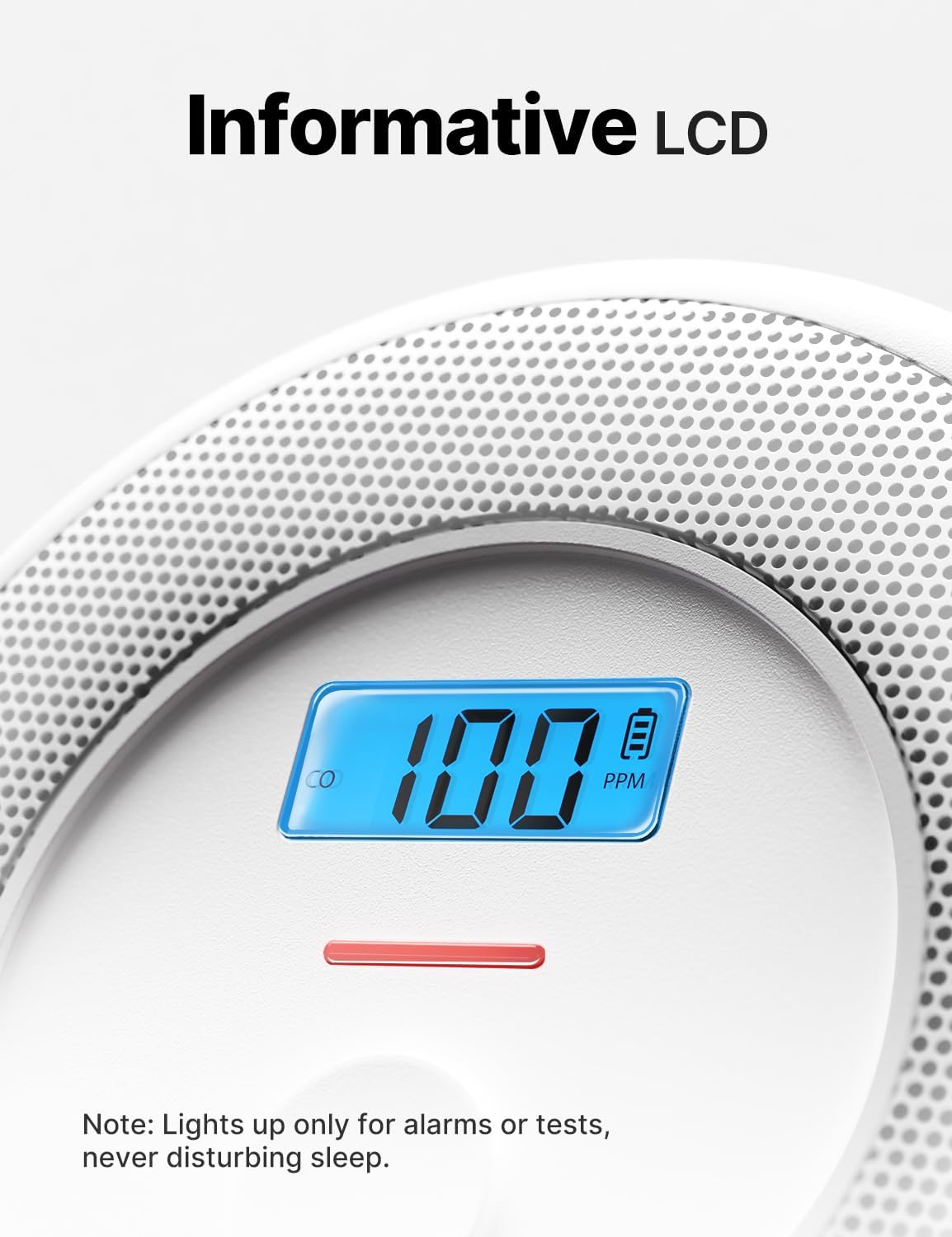 X-Sense XP0H-SN Smoke and Carbon Monoxide Detector Combo - 10-Year Battery, Easy Install