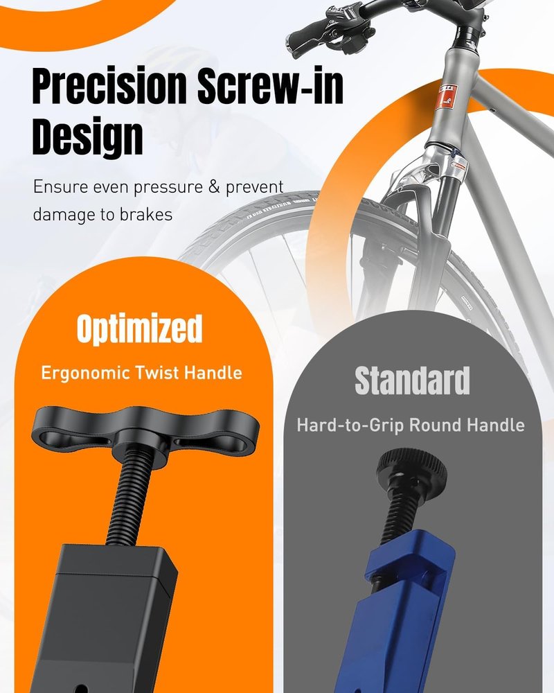 Pawfly Bicycle Disc Brake Pad Spreader Tool, Bike Brake Piston Press Tool for Hydraulic Disc Brakes, Brake Caliper Compression Tool, Brake Piston Pusher for Disc Brake Pad Replacement