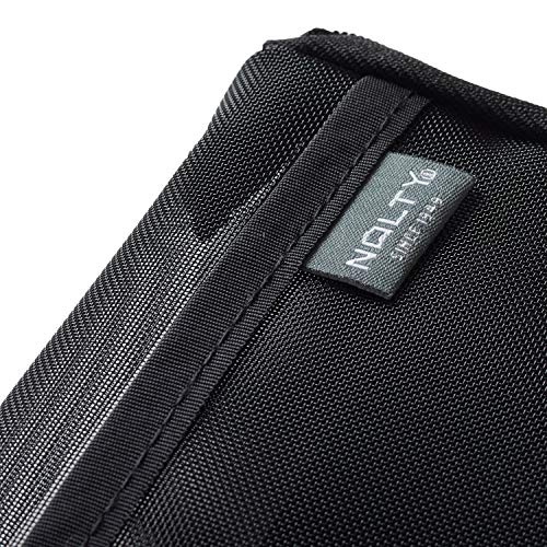 B6 Notebook Cover with Mesh Storage Pocket - Black