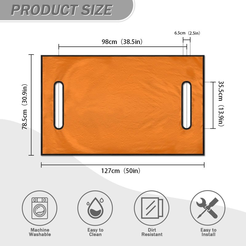 FUSURIRE Orange Golf Cart Seat Covers, Durable Golf Cart Seat Towel/Blanket, Ultra Soft Golf Car Seat Accessories, Protect Your Golf Car Seat and Suitable for All Seasons