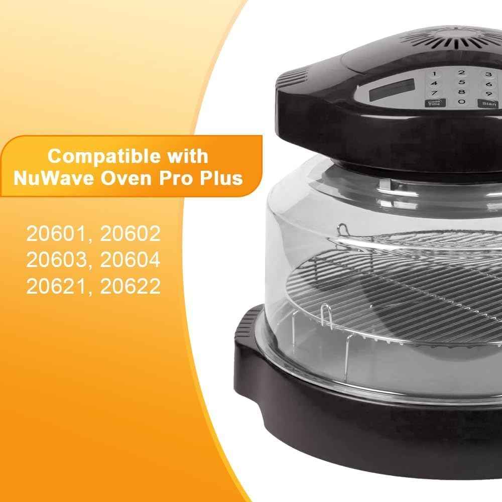 Premium Clear Power Dome Lid for Nuwave Pro Plus & Elite Ovens - Upgraded Design