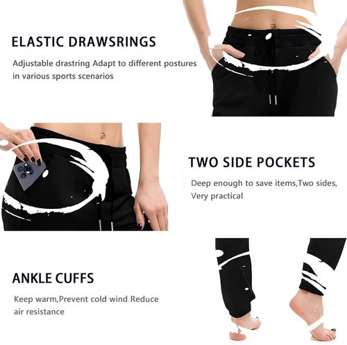 Ludomi Women's Joggers - Comfortable Sweatpants with Pockets for Lounging & Workouts | Stylish Fit
