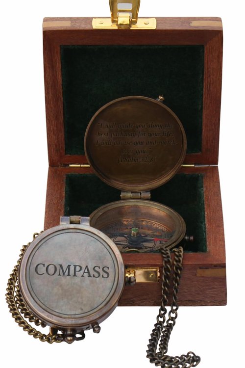 First Communion Gifts for Boys | Confirmation Compass Gifts for Teenage Boys | Confirmation Gifts for Men | Baptism Gift for Adult man
