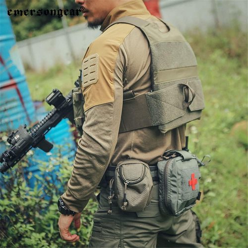 EMERSONGEAR Tactical Quick Dry Long Sleeve Shirt - Ideal for Airsoft, Paintball & Hiking | Men's Gym Tee