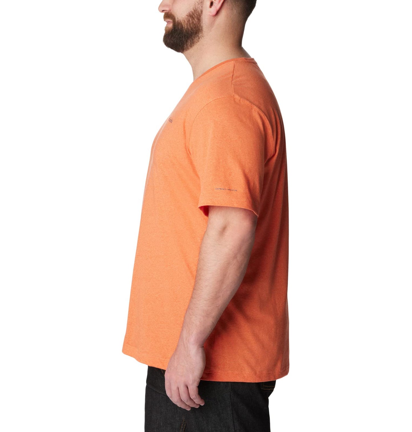 Columbia Men's Thistletown Hills Short Sleeve, Desert Orange Double Dye, 5X Tall
