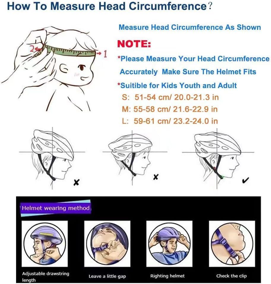 Skiennix Bike Skateboard Helmet - Adjustable Multi-Sport Design | 3 Sizes for Adults, Youth & Kids
