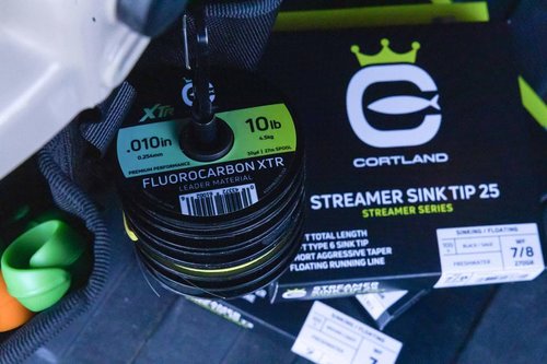 Cortland Fluorocarbon XTR Leader Material - High Strength Fishing Line | 30 Yards, Clear