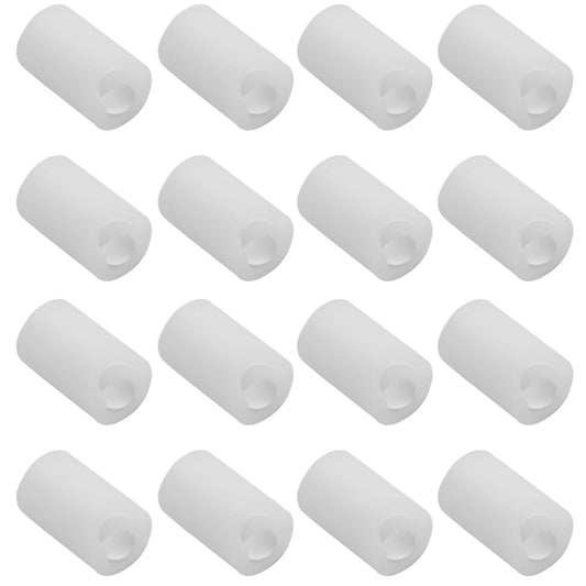 bociloy 16Pcs Round Silicone Cabinet Handle Corner Guards, Soft Anti-Collision Door Handle Covers Bumper Protectors for Furniture Table Drawer Wardrobe, Transparent