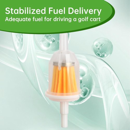 10L0L Golf Cart Fuel Pump for Club Car DS Precedent 1984-up Gas with 290FE 350FE Kawasaki Golf Cart Engine, Gas Pump Impulse Kit 1014523 1014524 S 5136 FP002