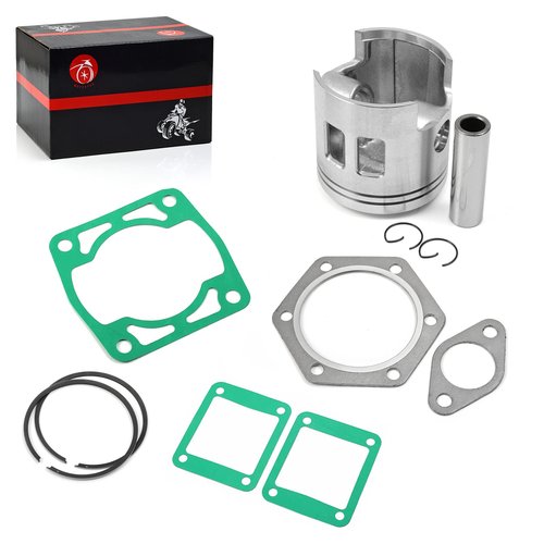 Engine 0.5mm Oversize Top End Piston & Ring & Gasket Rebuild Kit Compatible with EZGO 2 Cycle Gas Golf Cart 3PG 1989 1990 1991 1992 1993 24514G3 26519G03