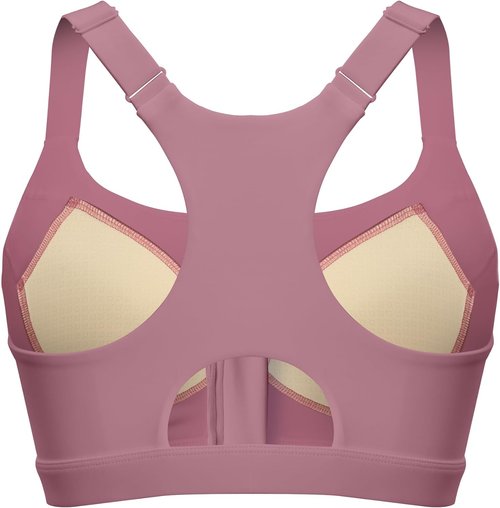 FLORATA Women's Sports Bra - Seamless Zip Front Design | Wire-Free & Padded Yoga Bra with Removable Cups