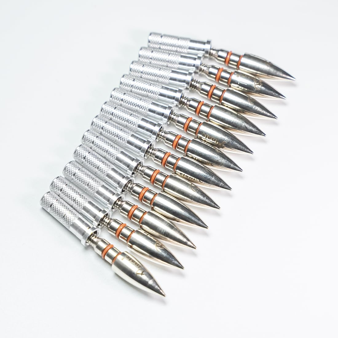 Pinals Archery 19/64" 100 Grain Field Points Tips Target and .244/6.2mm Arrows Inserts for Bow Hunting 12Set