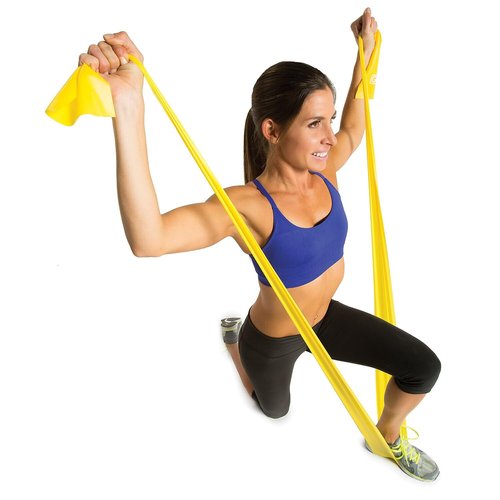 GoFit Light Flat Resistance Band - Latex Free, Yellow