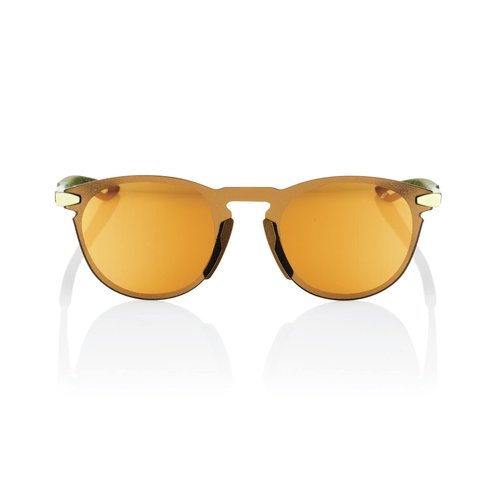 100% Legere Round Ultralight Rimless Sunglasses - Durable Frameless Active Performance Eyewear w/Rubber Temple & Nose Grip