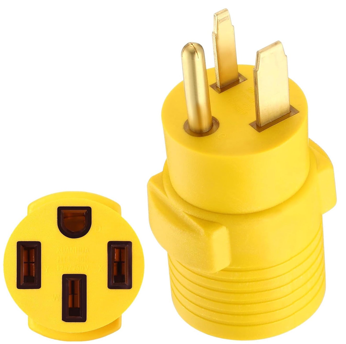 EV Charger Adapter NEMA 6-50P to 14-50R forTesla Adapter Cord, 240V 50 Amp 3 Prong Welder Plug to 4 Prong EV Charging Connector, Welder Welding Dryer EV Charger Power Cord Adapter