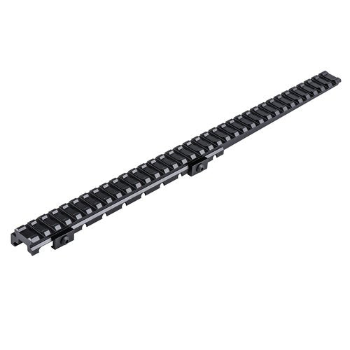 Lion Gears BridgeMount Rail Tactical Picatinny Cantilever .5" Riser, 13.78" Long, 34 Slots, Complete with Steel Nut and Thumb Bolt, BM3405EXBT, Black