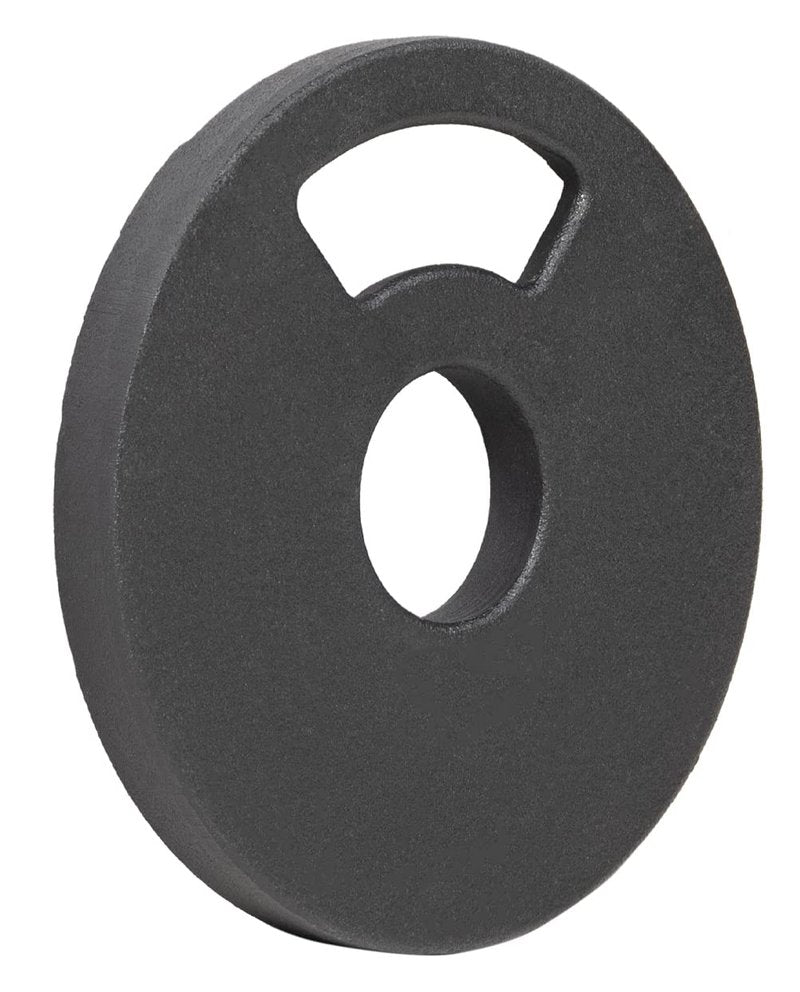 Signature Fitness Cast Iron Plate Weight Plate for Strength Training and Weightlifting, 1-Inch Center (Standard), 2.5LB (Set of 4)