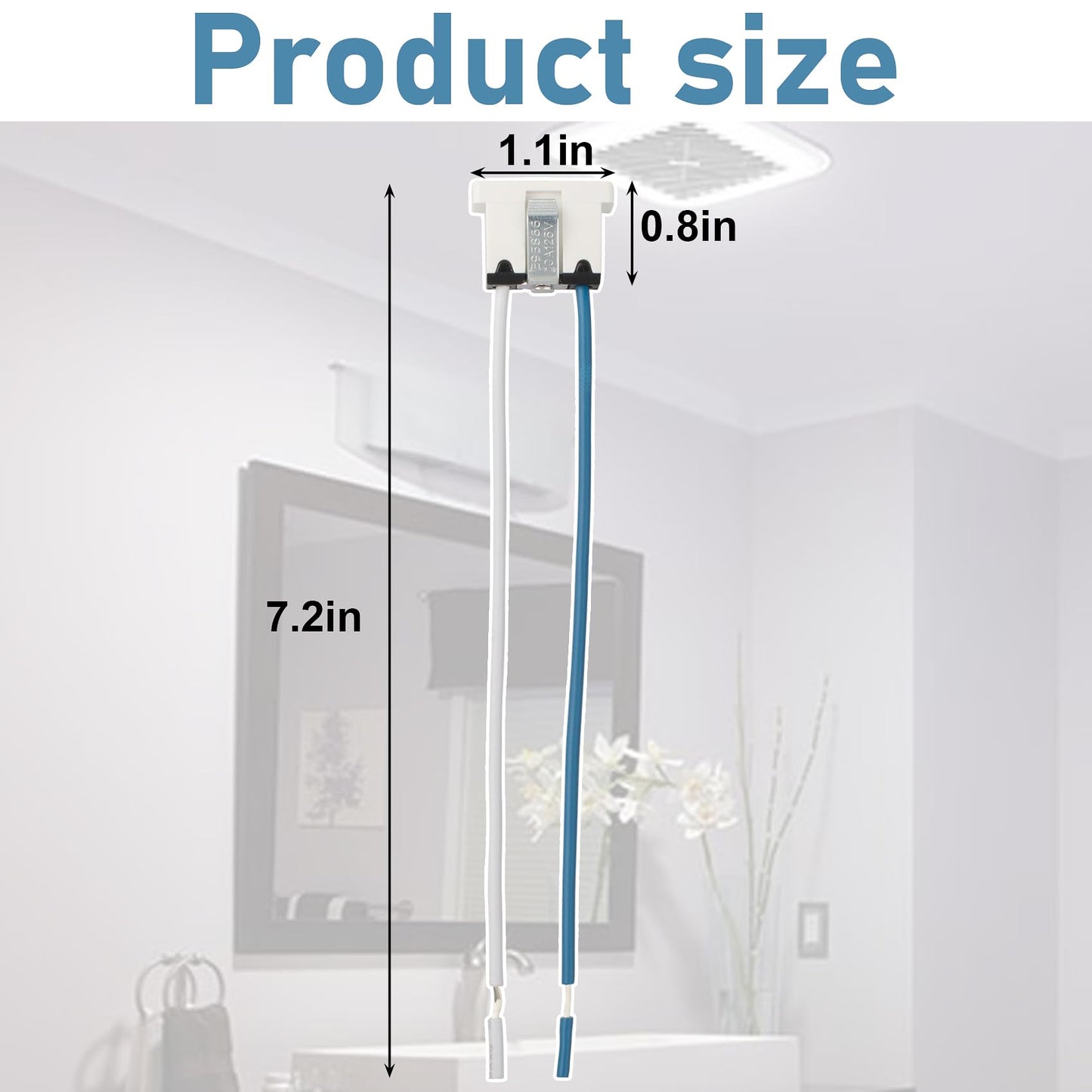 S99270981 Replacement Power Cord Connector for Broan & NuTone Exhaust Exhaust Fan, 10A 125V 18AWG Electrical Outlet, 1 Pc